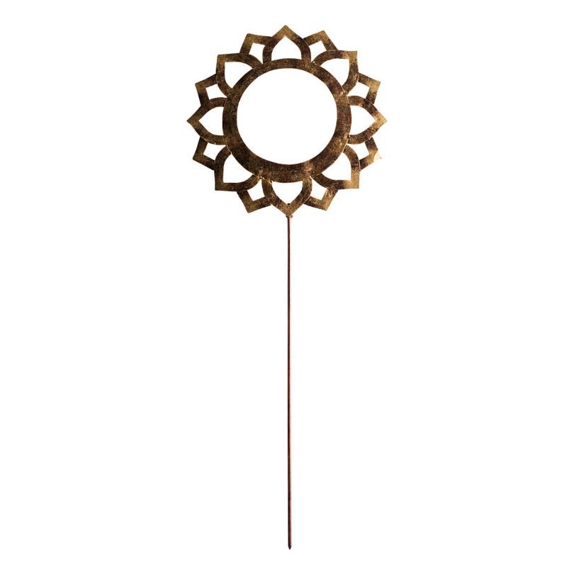 Chakra Symbol Garden and Planter Metal Stake - Communication